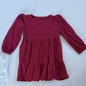 Cat & Jack Maroon Knit dress 3T